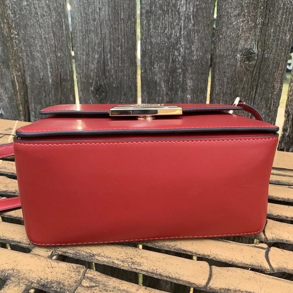 New Kate Spade Reegan Leather Satchel Crossbody - Picture 6 of 7